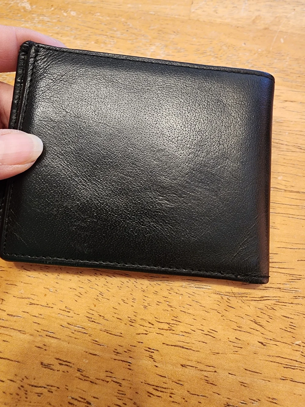 Coach Black Leather Men's Bi-Fold Leather Wallet